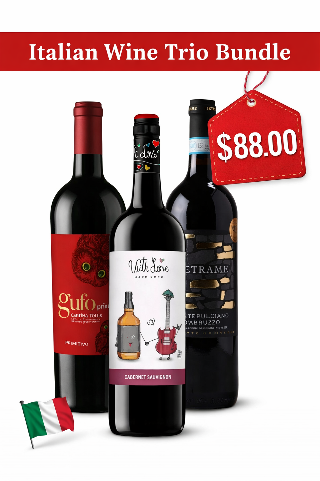 Italian Red Wine Discovery Trio @ $88 