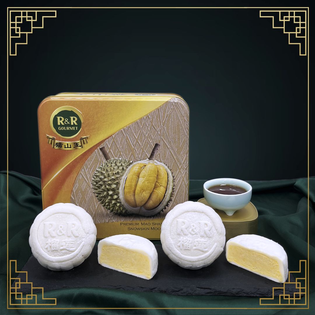 R&R Durian Mao Shan Wang Durian Mooncake (4 pcs/150g each)