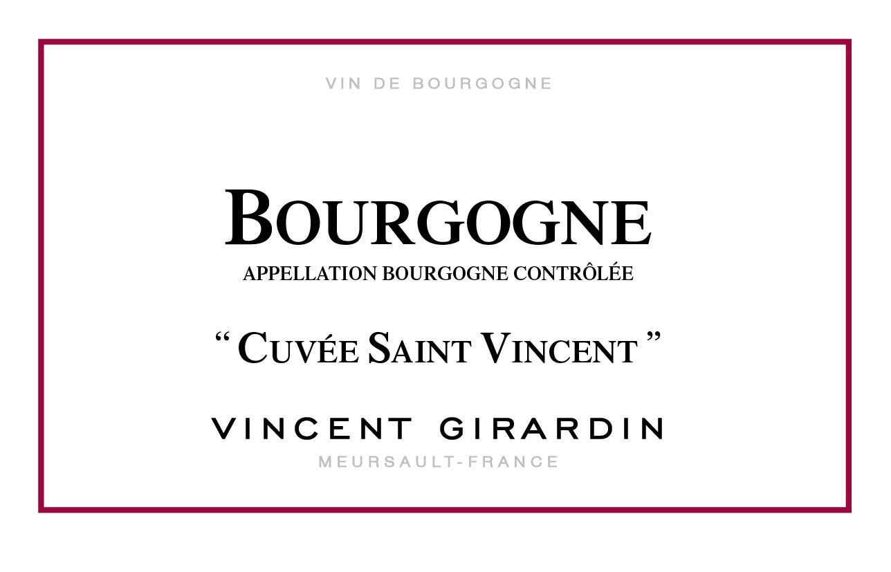 Vincent Girardin Bourgogne Cuvée Saint-Vincent Rouge 2021