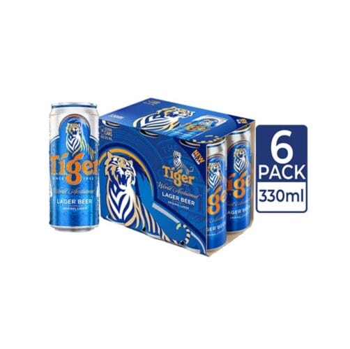 Tiger Can 320ml - 6 Cans 