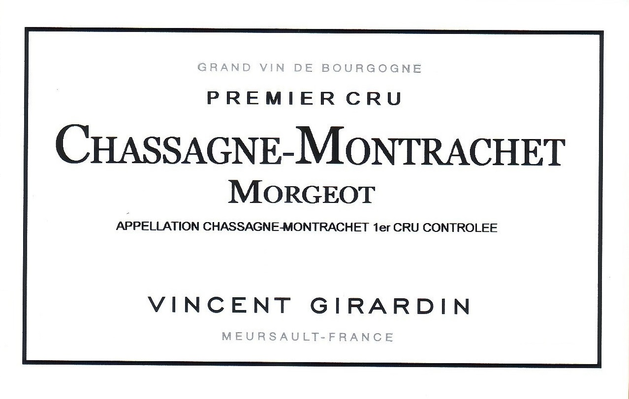 Vincent Girardin Chassagne-Montrachet 1er Cru 'Morgeot' Blanc 2020