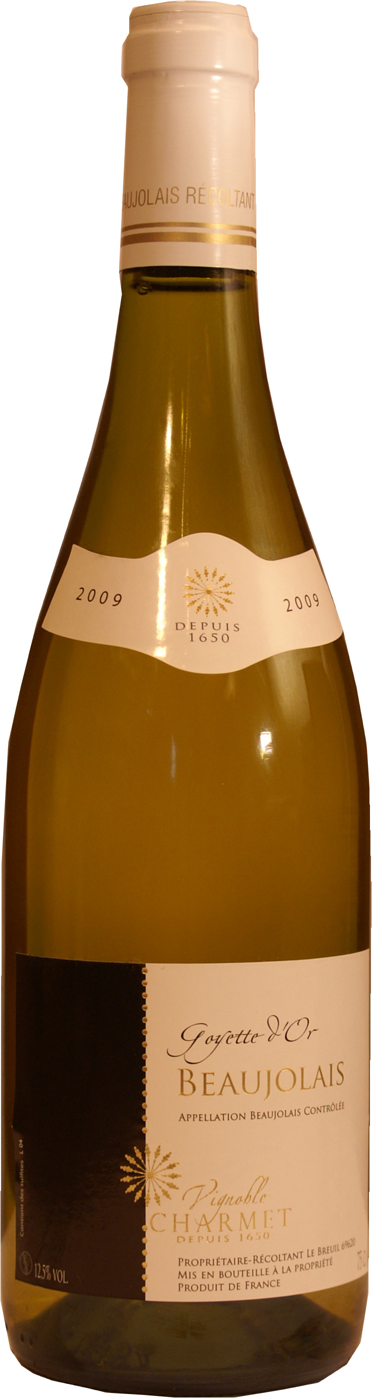 Vignoble Charmet Coteaux Bourguignons Chardonnay Blanc 2016