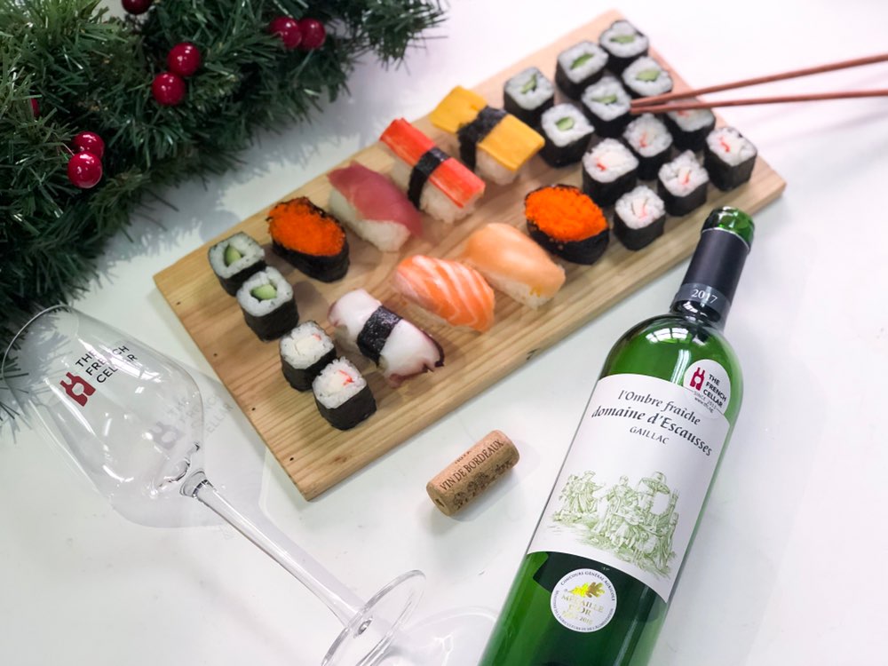 Wine to pair store with sushi